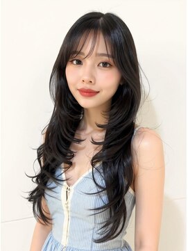 ブロウ ネックス ザ サロン 表参道(VLOW nex the salon) 暗髪/ダークグレー/レイヤー/韓国ヘア