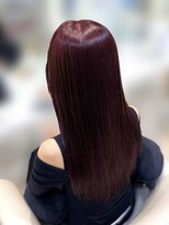 ケンジ 平塚 アネッタ(KENJE annetta)&nbsp;【ワンカラー】艶髪ワインレッド