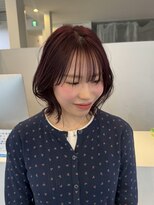 ヤード(YARD) ミニボブワンレンレイヤーカットパーマウルフボブシースルー
