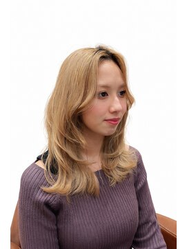 ユニックス イオンモール北戸田店(UNIX) 大人可愛いくびれレイヤー×ミルクティーベージュ