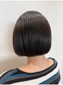 まとまり艶ボブ×ナチュラルストレート