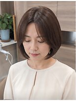 ヘアアトリエ ナイン(hair atelier nine)&nbsp;ダークパープル/ナチュラルショート/ミルクブラウン/夏/福島市