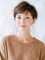 アニモフィオレンテ 大沢店(animo FIORENTE)&nbsp;+animo大沢+オン眉♪ヘーゼルグレージュ×大人ショートヘアe