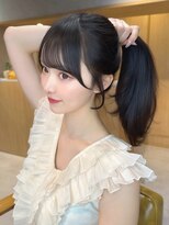 ロア 中目黒(loa)&nbsp;レイヤーカット/顔周りカット/流し前髪/小顔前髪カット
