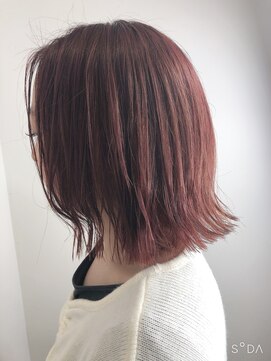 アレクサンドルオブカラーズカナザワ(ALEXANDRE OF COLORS KANAZAWA) 【タッセルボブ】【ピンク】【切りっぱなしボブ】【美髮ヘア】