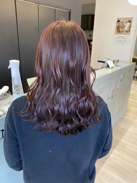 チェレ ロッソ 金剛店(Chere rosso) 【ピンク系の韓国人風髪色】ほど甘ピーチベージュでかわいい