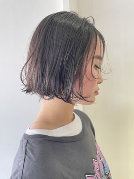 スー 渋谷(suu) ＊【SUN】顎下mini bob 切りっぱなし　yurika