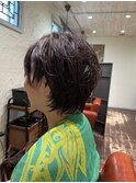 ミニウルフ 艶パーマ ラベンダー