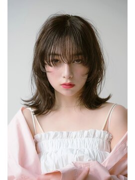 フレイムスヘアーアンドリラックス 西川口店 美髪ホワイトグレージュネビージュ大人かわいいこなれミディ