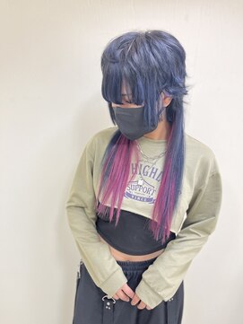 カリーナ(CARINA) ハイトーンカラー/ネイビー＆ピンク