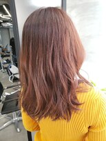 ラフランクリー(la frankly)&nbsp;ウェーブヘア/シアベージュ/バングカラー/シースルーバング