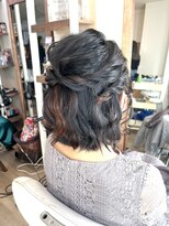 ロカット サロン(Roquat Salon)&nbsp;ボブハーフアップアレンジ【ヘアアレンジ/立川/立川南/卒業袴】