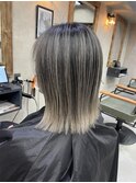 グレーベージュニュアンスカラーアッシュミルクティー