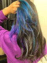 キジ(KIJI) ★オーシャンブルー×ブルーバイオレット×インナーカラー★