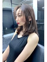 ランズ(LANDS)&nbsp;ワンホンへア レイヤーカット 【韓国ヘア 大阪 梅田】