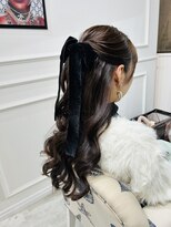 セット アンド バイ ルゥーダ 品川駅前店(SET and..by Rouxda.)&nbsp;エレガントハーフアップ