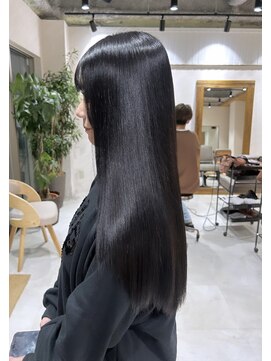 アドア 横浜(ADORE) 【ADORE 横浜】透け感ブラック×髪質改善トリートメント