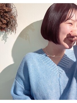 ファッジ 南柏(FUDGE) 【FUDGE】シンプルボブ　×　モーブピンク