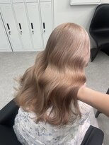 ペレ 渋谷(PELE)&nbsp;デザインカラー/レイヤーカット/ウェットヘア/オリーブベージュ