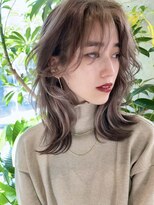 サイン 渋谷(SIGN) 韓国ヘアーハッシュカットレイヤーカットグレージュブリーチ無し