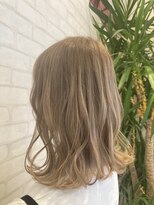 ビス ヘア アンド ビューティー 西新井店(Vis Hair＆Beauty) 透明感抜群♪ダブルカラーブリーチありミルクティーベージュ