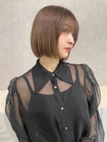 アッシュ 笹塚店(Ash)&nbsp;グレーベージュ/斜めバング/フレンチガーリー/ネイビー[笹塚]