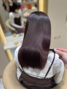 プアメリア 名古屋(Puamelia) 髪質改善カラー　チェリーレッド