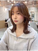 ウェーブミディアムメルティカラー×レイヤーカット韓国[錦糸町]