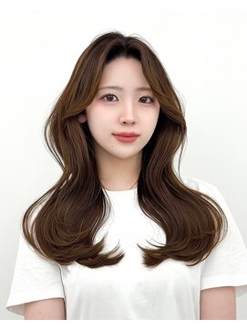 アマトウキョウスマートサロン(AMA TOKYO×Smart Salon) 韓国ヘア　レイヤーカット　顔まわり