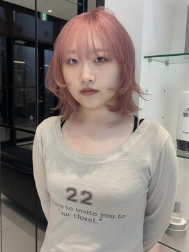 キーン 吉祥寺店(keen) 《オオキタ》ミルクピンクとレイヤーボブ/吉祥寺