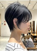 【くびれショート/前髪なし/大人ショート/小顔カット】