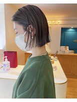 マウル ナゴヤ 名駅(MAEUL NAGOYA) あご下1センチ耳掛けが可愛い切りっぱなしボブ