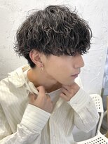 フィフス 原宿(fifth) 原宿波巻きスパイラルパーマメンズパーマセンターパート30代緩め