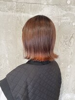 グランデュール 浜松東若林店(GRANDEUR)&nbsp;イヤリングカラー×切りっぱなしボブ