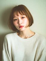 トクテ 高円寺(tokute) くびレイヤーエモージュ前髪モテベージュレイヤーミディ/高円寺