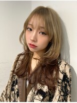 ブラウン(Brown)&nbsp;フェイスレイヤー×ルーツカラー/イメチェン/藤沢美容院 