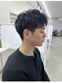 ［メンズショート×ニュアンスパーマ］