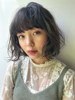 【GARDEN田中麻由】切りっぱなしボブ×愛されニュアンスウェーブ