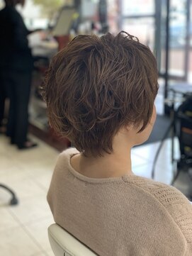 ルクール 喜多町店(Le Coeur) くせ毛風パーマ×ショートレイヤー◎20代30代40代50代