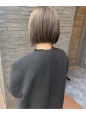 切りっぱなしがおしゃれなボブ