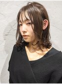 小顔も叶う大人っぽレイヤーで美人見え◎アッシュブラウンボブ