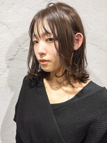 ボウ(BEAU)&nbsp;小顔も叶う大人っぽレイヤーで美人見え◎アッシュブラウンボブ