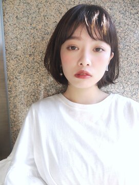 モリオ フロム ロンドン サッポロファクトリー店(morio FROM LONDON) 【morio札幌】2021年札幌髪型 大人かわいい黒髪ひし形ボブ