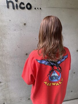 ヘア ラボ ニコ 藤沢店(hair Labo nico...) 透明感カラー　nico中川