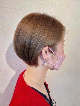 ベレッタ 楠葉店(veretta.) スラッと耳かけショートボブ☆   喜多朝也/30代/40代/50代