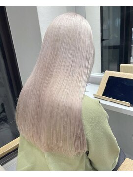 ソワンドゥブレス 瓜破店(soin de brace) 【辻快樹】ケアブリーチ/ミルクティーベージュ