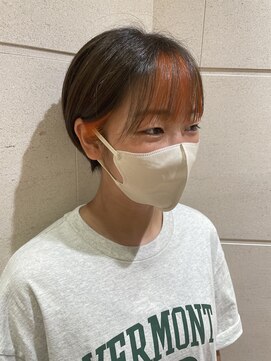 シャンプーボーイ セントラル 博多(SHAMPOO BOY central) オレンジ☆インナーカラー