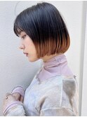 裾カラー/グラデーション/毛先ブリーチ/ブリーチ［銀座］