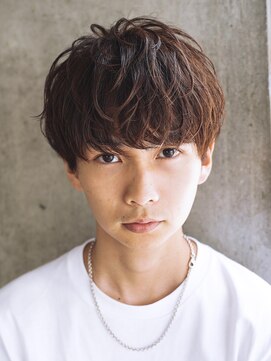 アルファ 新宿(alpha) サーフカール/ 刈り上げセンターパート/ブルーブラック[新宿駅]