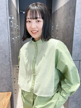 アルバム 銀座(ALBUM GINZA) 外ハネミディ_ショコラアッシュヘルシースタイル_69124